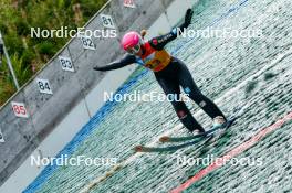 25.08.2023, Oberwiesenthal, Germany (GER): Nathalie Armbruster (GER) - FIS Nordic Combined Summer Grand Prix men and women, training HS105 women, Oberwiesenthal (GER). www.nordicfocus.com. © Volk/NordicFocus. Every downloaded picture is fee-liable.