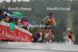 26.08.2023, Oberwiesenthal, Germany (GER): Jenny Nowak (GER) - FIS Nordic Combined Summer Grand Prix men and women, individual gundersen HS105/5km women, Oberwiesenthal (GER). www.nordicfocus.com. © Volk/NordicFocus. Every downloaded picture is fee-liable.