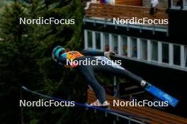 25.08.2023, Oberwiesenthal, Germany (GER): Ema Volavsek (SLO) - FIS Nordic Combined Summer Grand Prix men and women, training HS105 women, Oberwiesenthal (GER). www.nordicfocus.com. © Volk/NordicFocus. Every downloaded picture is fee-liable.