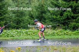 27.08.2023, Oberwiesenthal, Germany (GER): Jenny Nowak (GER) - FIS Nordic Combined Summer Grand Prix men and women, mixed team sprint, Oberwiesenthal (GER). www.nordicfocus.com. © Volk/NordicFocus. Every downloaded picture is fee-liable.
