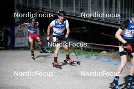 30.08.2023, Oberstdorf, Germany (GER): Johannes Lamparter (AUT), Manuel Faisst (GER), (l-r)  - FIS Nordic Combined Summer Grand Prix men and women, individual gundersen HS137/10km women, Oberwiesenthal (GER). www.nordicfocus.com. © Volk/NordicFocus. Every downloaded picture is fee-liable.