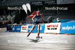 30.08.2023, Oberstdorf, Germany (GER): Annika Malacinski (USA) - FIS Nordic Combined Summer Grand Prix men and women, individual gundersen HS105/5km women, Oberwiesenthal (GER). www.nordicfocus.com. © Volk/NordicFocus. Every downloaded picture is fee-liable.