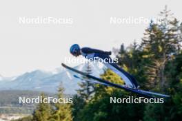 01.09.2023, Villach, Austria (AUT): Benjamin Loomis (USA) - FIS Nordic Combined Summer Grand Prix men and women, training, compact sprint HS98/7.5km men, Villach (AUT). www.nordicfocus.com. © Volk/NordicFocus. Every downloaded picture is fee-liable.