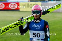 01.09.2023, Villach, Austria (AUT): David Mach (GER) - FIS Nordic Combined Summer Grand Prix men and women, training, compact sprint HS98/7.5km men, Villach (AUT). www.nordicfocus.com. © Volk/NordicFocus. Every downloaded picture is fee-liable.
