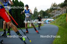 02.09.2023, Villach, Austria (AUT): Grant Andrews (USA) - FIS Nordic Combined Summer Grand Prix men and women, compact sprint HS98/7.5km men, Villach (AUT). www.nordicfocus.com. © Volk/NordicFocus. Every downloaded picture is fee-liable.
