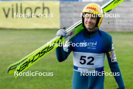 01.09.2023, Villach, Austria (AUT): Eero Hirvonen (FIN) - FIS Nordic Combined Summer Grand Prix men and women, training, compact sprint HS98/7.5km men, Villach (AUT). www.nordicfocus.com. © Volk/NordicFocus. Every downloaded picture is fee-liable.