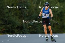 02.09.2023, Villach, Austria (AUT): David Mach (GER) - FIS Nordic Combined Summer Grand Prix men and women, compact sprint HS98/7.5km men, Villach (AUT). www.nordicfocus.com. © Volk/NordicFocus. Every downloaded picture is fee-liable.