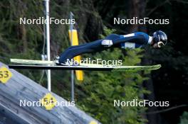 01.09.2023, Villach, Austria (AUT): Dmytro Mazurchuk (UKR) - FIS Nordic Combined Summer Grand Prix men and women, training, compact sprint HS98/7.5km men, Villach (AUT). www.nordicfocus.com. © Volk/NordicFocus. Every downloaded picture is fee-liable.