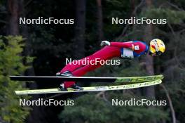 01.09.2023, Villach, Austria (AUT): Ilkka Herola (FIN) - FIS Nordic Combined Summer Grand Prix men and women, training, compact sprint HS98/7.5km men, Villach (AUT). www.nordicfocus.com. © Volk/NordicFocus. Every downloaded picture is fee-liable.