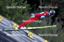 01.09.2023, Villach, Austria (AUT): Fabio Obermeyr (AUT) - FIS Nordic Combined Summer Grand Prix men and women, training, compact sprint HS98/7.5km men, Villach (AUT). www.nordicfocus.com. © Volk/NordicFocus. Every downloaded picture is fee-liable.