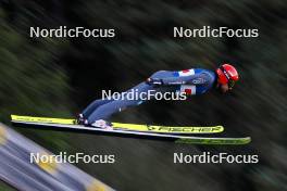 02.09.2023, Villach, Austria (AUT): Johannes Rydzek (GER) - FIS Nordic Combined Summer Grand Prix men and women, compact sprint HS98/7.5km men, Villach (AUT). www.nordicfocus.com. © Volk/NordicFocus. Every downloaded picture is fee-liable.