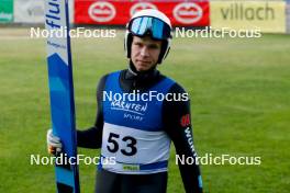 01.09.2023, Villach, Austria (AUT): Simon Mach (GER) - FIS Nordic Combined Summer Grand Prix men and women, training, compact sprint HS98/7.5km men, Villach (AUT). www.nordicfocus.com. © Volk/NordicFocus. Every downloaded picture is fee-liable.