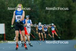 02.09.2023, Villach, Austria (AUT): Matic Hladnik (SLO) - FIS Nordic Combined Summer Grand Prix men and women, compact sprint HS98/7.5km men, Villach (AUT). www.nordicfocus.com. © Volk/NordicFocus. Every downloaded picture is fee-liable.