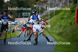02.09.2023, Villach, Austria (AUT): Andreas Skoglund (NOR) - FIS Nordic Combined Summer Grand Prix men and women, compact sprint HS98/7.5km men, Villach (AUT). www.nordicfocus.com. © Volk/NordicFocus. Every downloaded picture is fee-liable.