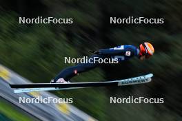 02.09.2023, Villach, Austria (AUT): Franz-Josef Rehrl (AUT) - FIS Nordic Combined Summer Grand Prix men and women, compact sprint HS98/7.5km men, Villach (AUT). www.nordicfocus.com. © Volk/NordicFocus. Every downloaded picture is fee-liable.