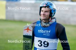 01.09.2023, Villach, Austria (AUT): Benjamin Loomis (USA) - FIS Nordic Combined Summer Grand Prix men and women, training, compact sprint HS98/7.5km men, Villach (AUT). www.nordicfocus.com. © Volk/NordicFocus. Every downloaded picture is fee-liable.