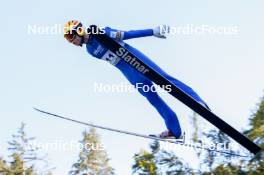 01.09.2023, Villach, Austria (AUT): Arttu Maekiaho (FIN) - FIS Nordic Combined Summer Grand Prix men and women, training, compact sprint HS98/7.5km men, Villach (AUT). www.nordicfocus.com. © Volk/NordicFocus. Every downloaded picture is fee-liable.
