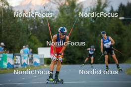 02.09.2023, Villach, Austria (AUT): Johannes Lamparter (AUT) - FIS Nordic Combined Summer Grand Prix men and women, compact sprint HS98/7.5km men, Villach (AUT). www.nordicfocus.com. © Volk/NordicFocus. Every downloaded picture is fee-liable.