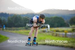 02.09.2023, Villach, Austria (AUT): Perttu Reponen (FIN) - FIS Nordic Combined Summer Grand Prix men and women, compact sprint HS98/7.5km men, Villach (AUT). www.nordicfocus.com. © Volk/NordicFocus. Every downloaded picture is fee-liable.