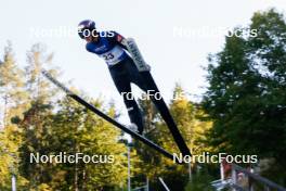 01.09.2023, Villach, Austria (AUT): Antoine Gerard (FRA) - FIS Nordic Combined Summer Grand Prix men and women, training, compact sprint HS98/7.5km men, Villach (AUT). www.nordicfocus.com. © Volk/NordicFocus. Every downloaded picture is fee-liable.