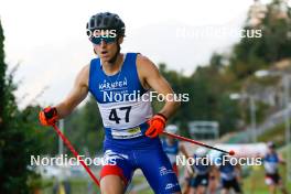 02.09.2023, Villach, Austria (AUT): Jan Vytrval (CZE) - FIS Nordic Combined Summer Grand Prix men and women, compact sprint HS98/7.5km men, Villach (AUT). www.nordicfocus.com. © Volk/NordicFocus. Every downloaded picture is fee-liable.