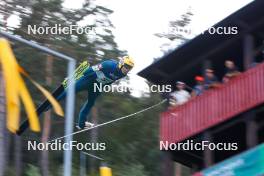 02.09.2023, Villach, Austria (AUT): Eero Hirvonen (FIN) - FIS Nordic Combined Summer Grand Prix men and women, compact sprint HS98/7.5km men, Villach (AUT). www.nordicfocus.com. © Volk/NordicFocus. Every downloaded picture is fee-liable.
