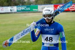 01.09.2023, Villach, Austria (AUT): Gasper Brecl (SLO) - FIS Nordic Combined Summer Grand Prix men and women, training, compact sprint HS98/7.5km men, Villach (AUT). www.nordicfocus.com. © Volk/NordicFocus. Every downloaded picture is fee-liable.