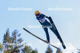 01.09.2023, Villach, Austria (AUT): Heta Hirvonen (FIN) - FIS Nordic Combined Summer Grand Prix men and women, training, compact sprint HS98/5km women, Villach (AUT). www.nordicfocus.com. © Volk/NordicFocus. Every downloaded picture is fee-liable.