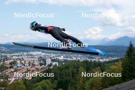 01.09.2023, Villach, Austria (AUT): Ema Volavsek (SLO) - FIS Nordic Combined Summer Grand Prix men and women, training, compact sprint HS98/5km women, Villach (AUT). www.nordicfocus.com. © Volk/NordicFocus. Every downloaded picture is fee-liable.