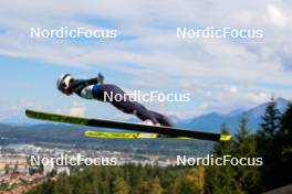 01.09.2023, Villach, Austria (AUT): Sophia Maurus (GER) - FIS Nordic Combined Summer Grand Prix men and women, training, compact sprint HS98/5km women, Villach (AUT). www.nordicfocus.com. © Volk/NordicFocus. Every downloaded picture is fee-liable.