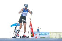 02.09.2023, Villach, Austria (AUT): Clara Mentil (AUT) - FIS Nordic Combined Summer Grand Prix men and women, compact sprint HS98/5km women, Villach (AUT). www.nordicfocus.com. © Volk/NordicFocus. Every downloaded picture is fee-liable.