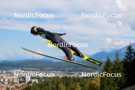 01.09.2023, Villach, Austria (AUT): Magdalena Burger (GER) - FIS Nordic Combined Summer Grand Prix men and women, training, compact sprint HS98/5km women, Villach (AUT). www.nordicfocus.com. © Volk/NordicFocus. Every downloaded picture is fee-liable.