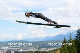 01.09.2023, Villach, Austria (AUT): Lena Brocard (FRA) - FIS Nordic Combined Summer Grand Prix men and women, training, compact sprint HS98/5km women, Villach (AUT). www.nordicfocus.com. © Volk/NordicFocus. Every downloaded picture is fee-liable.