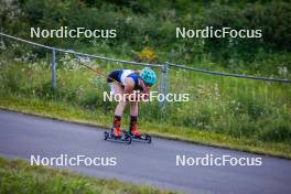 02.09.2023, Villach, Austria (AUT): Ema Volavsek (SLO) - FIS Nordic Combined Summer Grand Prix men and women, compact sprint HS98/5km women, Villach (AUT). www.nordicfocus.com. © Volk/NordicFocus. Every downloaded picture is fee-liable.