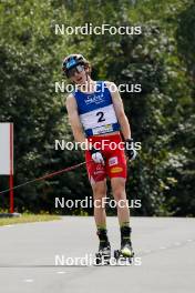 03.09.2023, Villach, Austria (AUT): Thomas Rettenegger (AUT) - FIS Nordic Combined Summer Grand Prix men and women, individual gundersen HS98/10km men, Villach (AUT). www.nordicfocus.com. © Volk/NordicFocus. Every downloaded picture is fee-liable.