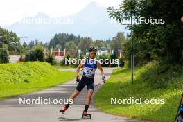 03.09.2023, Villach, Austria (AUT): Arttu Maekiaho (FIN) - FIS Nordic Combined Summer Grand Prix men and women, individual gundersen HS98/10km men, Villach (AUT). www.nordicfocus.com. © Volk/NordicFocus. Every downloaded picture is fee-liable.