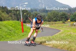 03.09.2023, Villach, Austria (AUT): Arttu Maekiaho (FIN) - FIS Nordic Combined Summer Grand Prix men and women, individual gundersen HS98/10km men, Villach (AUT). www.nordicfocus.com. © Volk/NordicFocus. Every downloaded picture is fee-liable.