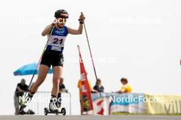 03.09.2023, Villach, Austria (AUT): Anne Haeckel (GER) - FIS Nordic Combined Summer Grand Prix men and women, individual gundersen HS98/5km women, Villach (AUT). www.nordicfocus.com. © Volk/NordicFocus. Every downloaded picture is fee-liable.