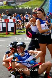 03.09.2023, Villach, Austria (AUT): Ida Marie Hagen (NOR), Veronica Gianmoena (ITA), Annika Malacinski (USA), Daniela Dejori (ITA), (l-r)  - FIS Nordic Combined Summer Grand Prix men and women, individual gundersen HS98/5km women, Villach (AUT). www.nordicfocus.com. © Volk/NordicFocus. Every downloaded picture is fee-liable.