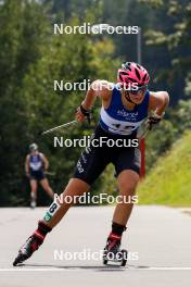 03.09.2023, Villach, Austria (AUT): Annika Malacinski (USA) - FIS Nordic Combined Summer Grand Prix men and women, individual gundersen HS98/5km women, Villach (AUT). www.nordicfocus.com. © Volk/NordicFocus. Every downloaded picture is fee-liable.