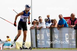03.09.2023, Villach, Austria (AUT): Greta Pinzani (ITA) - FIS Nordic Combined Summer Grand Prix men and women, individual gundersen HS98/5km women, Villach (AUT). www.nordicfocus.com. © Volk/NordicFocus. Every downloaded picture is fee-liable.