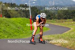03.09.2023, Villach, Austria (AUT): Teja Pavec (SLO) - FIS Nordic Combined Summer Grand Prix men and women, individual gundersen HS98/5km women, Villach (AUT). www.nordicfocus.com. © Volk/NordicFocus. Every downloaded picture is fee-liable.