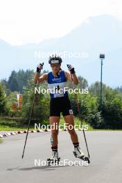 03.09.2023, Villach, Austria (AUT): Lisa Hirner (AUT) - FIS Nordic Combined Summer Grand Prix men and women, individual gundersen HS98/5km women, Villach (AUT). www.nordicfocus.com. © Volk/NordicFocus. Every downloaded picture is fee-liable.