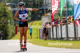 03.09.2023, Villach, Austria (AUT): Veronica Gianmoena (ITA) - FIS Nordic Combined Summer Grand Prix men and women, individual gundersen HS98/5km women, Villach (AUT). www.nordicfocus.com. © Volk/NordicFocus. Every downloaded picture is fee-liable.
