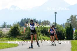 03.09.2023, Villach, Austria (AUT): Lena Brocard (FRA), Ida Marie Hagen (NOR), (l-r)  - FIS Nordic Combined Summer Grand Prix men and women, individual gundersen HS98/5km women, Villach (AUT). www.nordicfocus.com. © Volk/NordicFocus. Every downloaded picture is fee-liable.