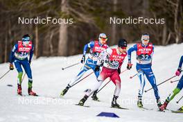 25.02.2023, Planica, Slovenia (SLO): Sora Yachi (JPN), Eero Hirvonen (FIN), (l-r)  - FIS nordic world ski championships nordic combined men, individual gundersen HS100/10km, Planica (SLO). www.nordicfocus.com. © Thibaut/NordicFocus. Every downloaded picture is fee-liable.