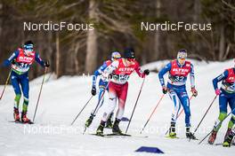 25.02.2023, Planica, Slovenia (SLO): Gasper Brecl (SLO), Sora Yachi (JPN), Eero Hirvonen (FIN), (l-r)  - FIS nordic world ski championships nordic combined men, individual gundersen HS100/10km, Planica (SLO). www.nordicfocus.com. © Thibaut/NordicFocus. Every downloaded picture is fee-liable.