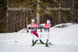 25.02.2023, Planica, Slovenia (SLO): Akito Watabe (JPN), Jens Luraas Oftebro (NOR), (l-r)  - FIS nordic world ski championships nordic combined men, individual gundersen HS100/10km, Planica (SLO). www.nordicfocus.com. © Thibaut/NordicFocus. Every downloaded picture is fee-liable.