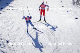 04.03.2023, Planica, Slovenia (SLO): Otto Niittykoski (FIN), Jan Vytrval (CZE), (l-r)  - FIS nordic world ski championships nordic combined men, individual HS138/10km, Planica (SLO). www.nordicfocus.com. © Thibaut/NordicFocus. Every downloaded picture is fee-liable.