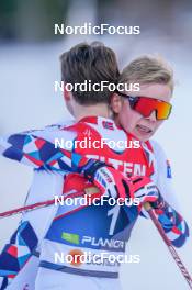 04.03.2023, Planica, Slovenia (SLO): Jarl Magnus Riiber (NOR), Jens Luraas Oftebro (NOR), (l-r)  - FIS nordic world ski championships nordic combined men, individual HS138/10km, Planica (SLO). www.nordicfocus.com. © Thibaut/NordicFocus. Every downloaded picture is fee-liable.